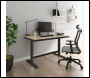 Sealey DH65 Dellonda Single Motor Ultra-Quiet Electric Desk with Control Panel, USB Port & Drawer - Oak Desktop
