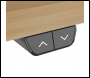 Sealey DH66 Dellonda Single Motor Ultra-Quiet Adjustable-Height Electric Sit/Stand Desk - Oak Desktop