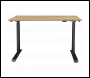 Sealey DH66 Dellonda Single Motor Ultra-Quiet Adjustable-Height Electric Sit/Stand Desk - Oak Desktop