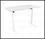 Sealey DH67 Dellonda Single Motor Ultra-Quiet Adjustable-Height Electric Sit/Stand Desk - White Desktop
