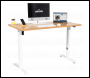 Sealey DH68 Dellonda Single Motor Ultra-Quiet Adjustable-Height Electric Sit/Stand Desk - Oak Desktop