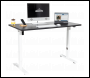 Sealey DH69 Dellonda Single Motor Ultra-Quiet Adjustable-Height Electric Sit/Stand Desk - Black Desktop