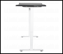 Sealey DH70 Dellonda Single Motor Ultra-Quiet Adjustable-Height Electric Sit/Stand Desk - Carbon Fibre Effect Desktop