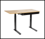 Sealey DH71 Dellonda Single Motor Ultra-Quiet Electric Adjustable Drawing Table with 40° Tilt, Drawer & Side Table