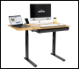 Sealey DH71 Dellonda Single Motor Ultra-Quiet Electric Adjustable Drawing Table with 40° Tilt, Drawer & Side Table