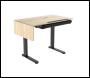 Sealey DH71 Dellonda Single Motor Ultra-Quiet Electric Adjustable Drawing Table with 40° Tilt, Drawer & Side Table
