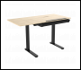Sealey DH71 Dellonda Single Motor Ultra-Quiet Electric Adjustable Drawing Table with 40° Tilt, Drawer & Side Table