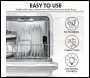 Sealey DH72 Baridi Tabletop Dishwasher 3 Place Settings 6L Capacity