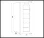Sealey DH73 Baridi 12 Bottle Wine Fridge & Cooler - Black