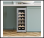 Sealey DH74 Baridi 12 Bottle Wine Fridge with Digital Touchscreen Controls, Metal Shelves & LED Light - Stainless Steel