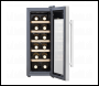 Sealey DH74 Baridi 12 Bottle Wine Fridge & Cooler - Stainless Steel