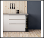 Sealey DH76 Baridi 7 Bottle Extra-Slim Undercounter Wine Fridge with Digital Touch Screen Controls & LED Light - Black