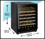 Sealey DH78 Baridi 54 Bottle Under-Counter/Freestanding Fridge & Cooler 60cm