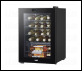Sealey DH8 Baridi 20 Bottle Wine Fridge with Digital Touch Screen Controls, Metal Shelves & LED Light - Black
