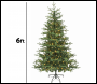 Sealey DH81 Dellonda Pre-Lit Hinged Christmas Tree with 270 Warm White LED Lights 6ft(180cm)