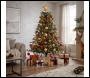 Sealey DH82 Dellonda Pre-Lit Hinged Christmas Tree with 350 Warm White LED Lights 7ft(210cm)