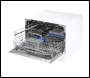 Sealey DH83 Baridi Tabletop Dishwasher 6 Place Settings 6.5L Capacity - White