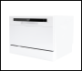 Sealey DH83 Baridi Tabletop Dishwasher 6 Place Settings 6.5L Capacity - White