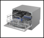 Sealey DH84 Baridi Tabletop Dishwasher 6 Place Settings 6.5L Capacity - Silver