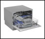 Sealey DH84 Baridi Tabletop Dishwasher 6 Place Settings 6.5L Capacity - Silver