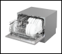 Sealey DH84 Baridi Tabletop Dishwasher 6 Place Settings 6.5L Capacity - Silver