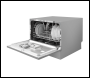 Sealey DH84 Baridi Tabletop Dishwasher 6 Place Settings 6.5L Capacity - Silver