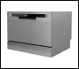 Sealey DH84 Baridi Tabletop Dishwasher 6 Place Settings 6.5L Capacity - Silver