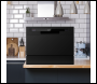 Sealey DH85 Baridi Tabletop Dishwasher 6 Place Settings 6.5L Capacity - Black