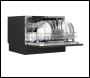 Sealey DH85 Baridi Tabletop Dishwasher 6 Place Settings 6.5L Capacity - Black