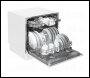 Sealey DH86 Baridi Tabletop Dishwasher 8 Place Settings 8L Capacity - White