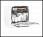 Sealey DH86 Baridi Tabletop Dishwasher 8 Place Settings 8L Capacity - White