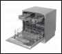 Sealey DH87 Baridi Tabletop Dishwasher 8 Place Settings 8L Capacity - Silver