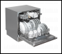 Sealey DH87 Baridi Tabletop Dishwasher 8 Place Settings 8L Capacity - Silver