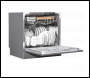 Sealey DH87 Baridi Tabletop Dishwasher 8 Place Settings 8L Capacity - Silver