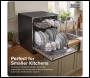 Sealey DH88 Baridi Tabletop Dishwasher 8 Place Settings 8L Capacity - Black