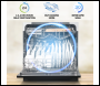 Sealey DH88 Baridi Tabletop Dishwasher 8 Place Settings 8L Capacity - Black