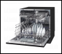 Sealey DH88 Baridi Tabletop Dishwasher 8 Place Settings 8L Capacity - Black