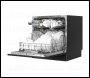 Sealey DH88 Baridi Tabletop Dishwasher 8 Place Settings 8L Capacity - Black