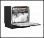 Sealey DH88 Baridi Tabletop Dishwasher 8 Place Settings 8L Capacity - Black
