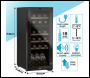 Sealey DH89 Baridi 18 Bottle Dual Zone Wine Fridge & Cooler
