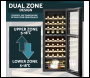 Sealey DH91 Baridi 36 Bottle Dual Zone Wine Fridge & Cooler
