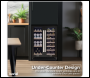 Sealey DH96 Baridi 40 Bottle/120 Can Under-Counter/Freestanding Dual Zone Wine Fridge & Cooler 60cm