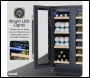 Sealey DH96 Baridi 40 Bottle/120 Can Under-Counter/Freestanding Dual Zone Wine Fridge & Cooler 60cm