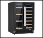 Sealey DH96 Baridi 40 Bottle/120 Can Dual Zone Undercounter/Freestanding Wine & Drinks Fridge - Black