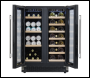 Sealey DH96 Baridi 40 Bottle/120 Can Under-Counter/Freestanding Dual Zone Wine Fridge & Cooler 60cm