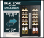Sealey DH97 Baridi 24 Bottle Dual Zone Wine Fridge & Cooler