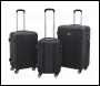 Sealey DL11 Dellonda Lightweight ABS Luggage Set with TSA Lock - Black