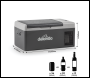 Sealey DL12 Dellonda Portable Fridge Freezer/Cool Box with LED Display 15L