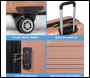 Sealey DL125 Dellonda Lightweight ABS Luggage Set with TSA Lock - Rose Gold