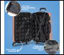 Sealey DL125 Dellonda Lightweight ABS Luggage Set with TSA Lock - Rose Gold